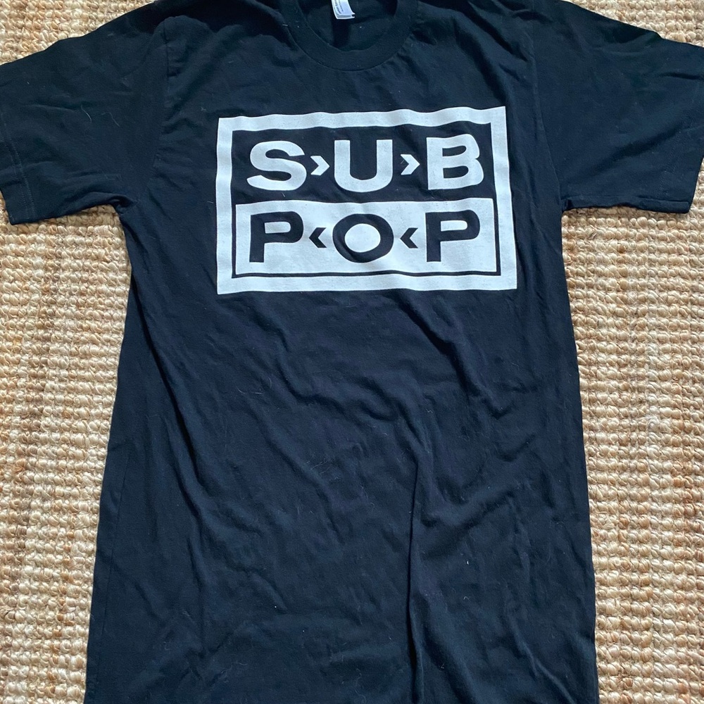 American Apparel Black Fine Jersey T-Shirt SUBPOP